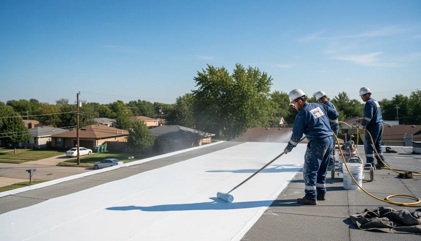 Commercial roof coating in Fishers Island, NY near me